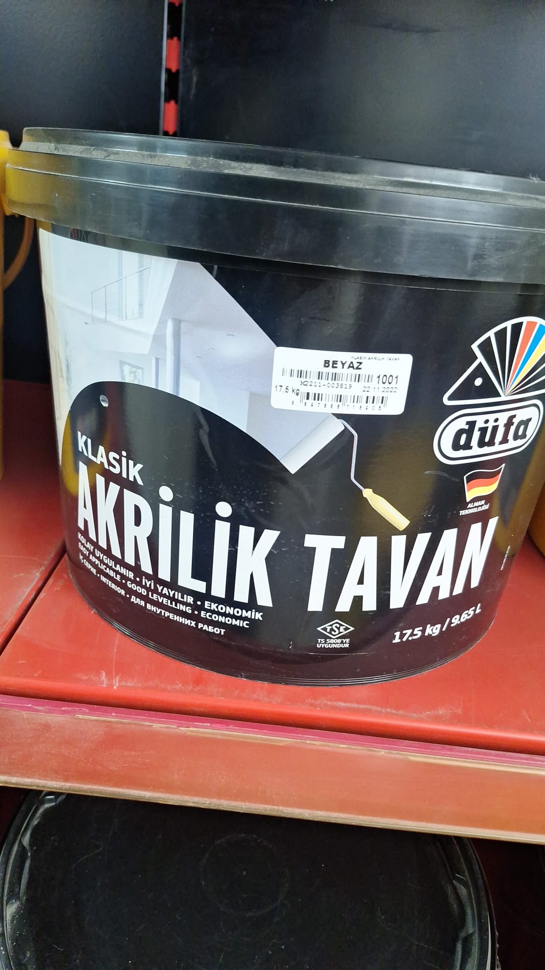 20 kg tavan boyası akrilik